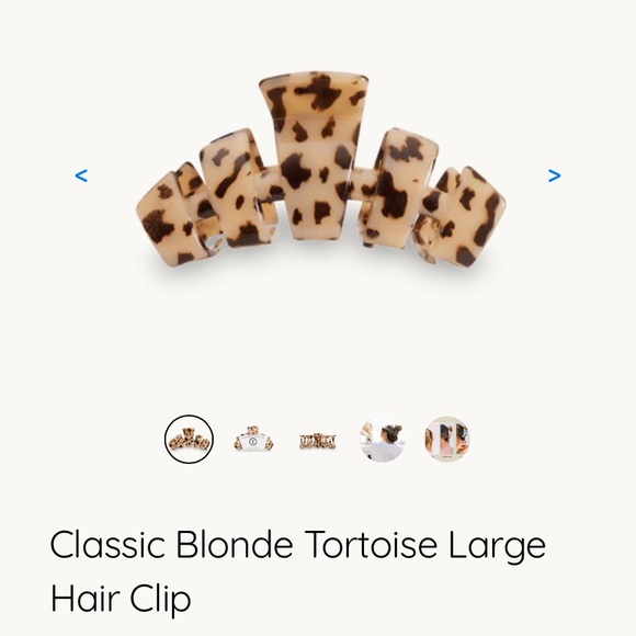 Teleties Large Hair Clip Blonde Tortoise - Picture 2 of 4
